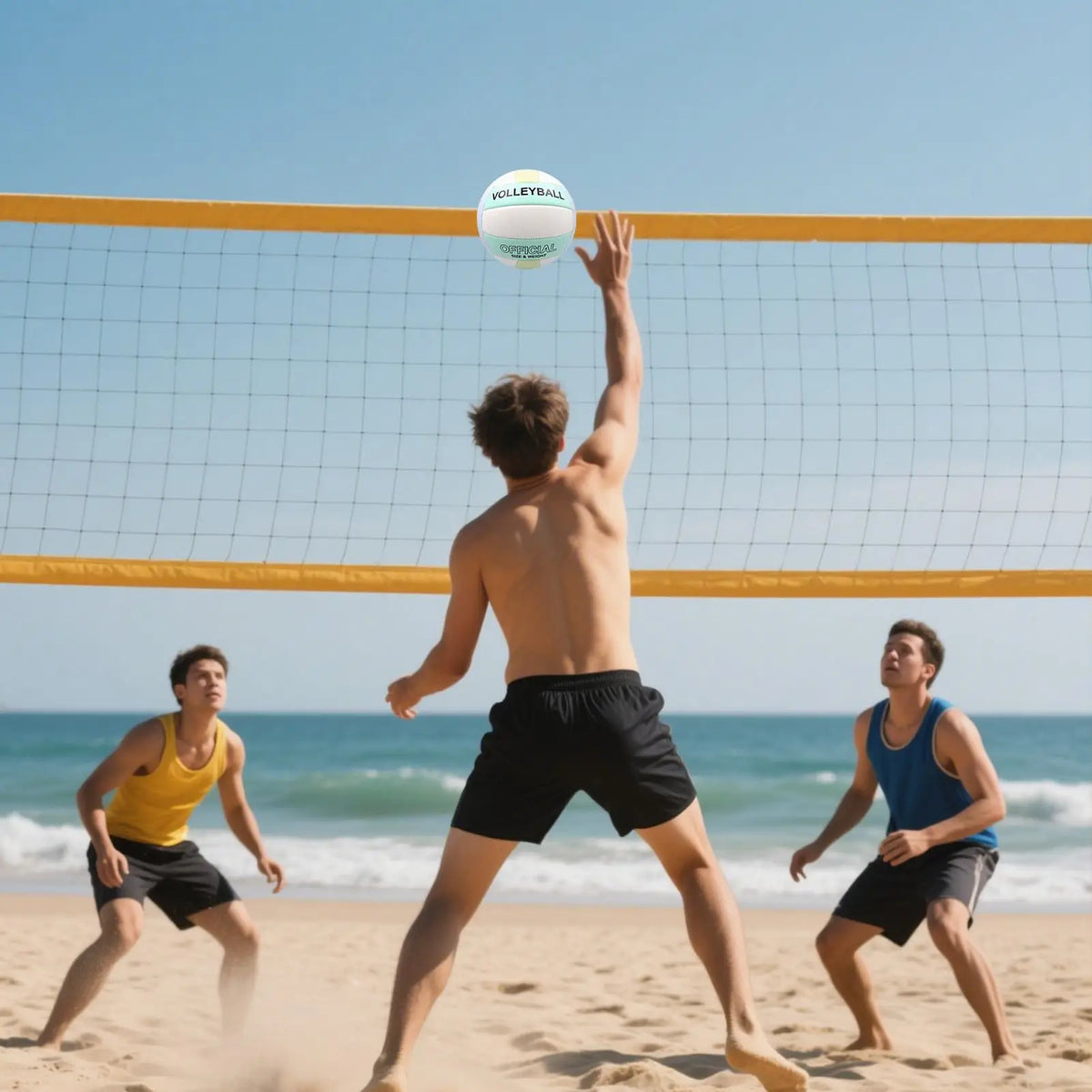 Professional Soft Leather Volleyball – Thickened PVC+PU Surface Volleyball Qme