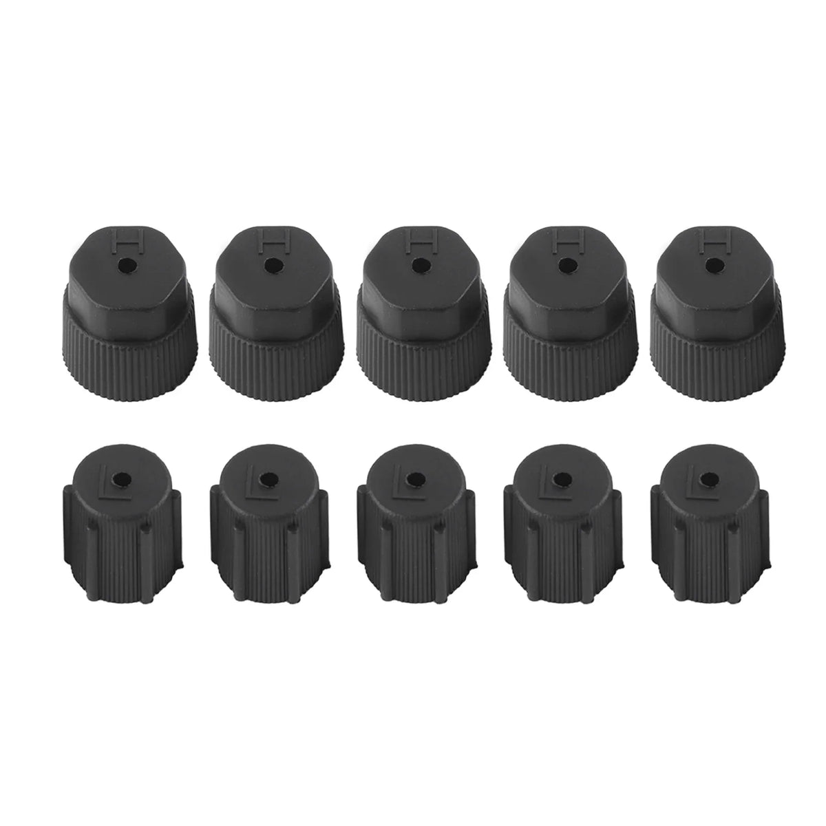 Universal AC Refrigerant Charging Port Covers – 10-Pack ABS AC Port Cover Qme 10PC