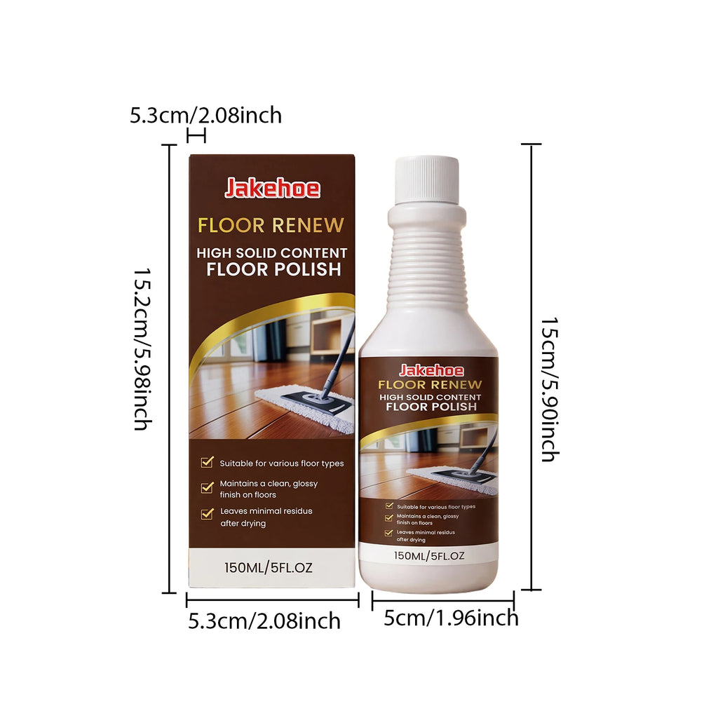 JAKEHOE 150ml Floor Cleaner – Polish, Gloss & Stain Remover Floor Cleaner Polish Qst