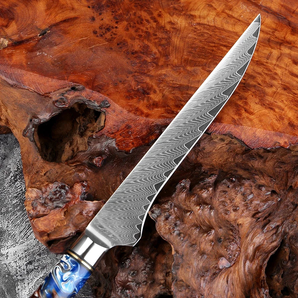 XITUO 6-Inch Damascus Steel Boning & Fillet Knife Boning Knife Qst