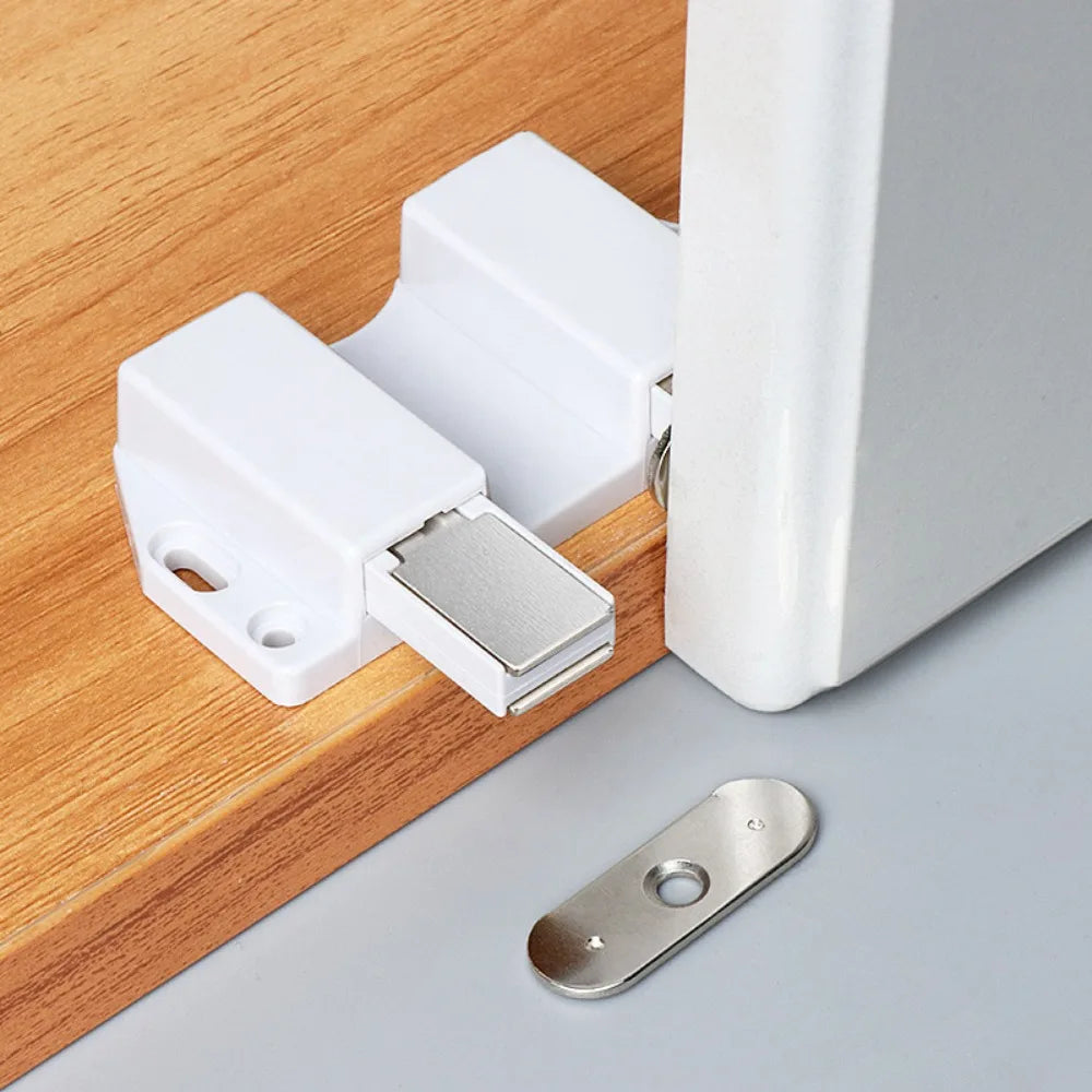 Magnetic Push-to-Open Cabinet Latches | Door & Drawer Closer Cabinet Door Latch Qme
