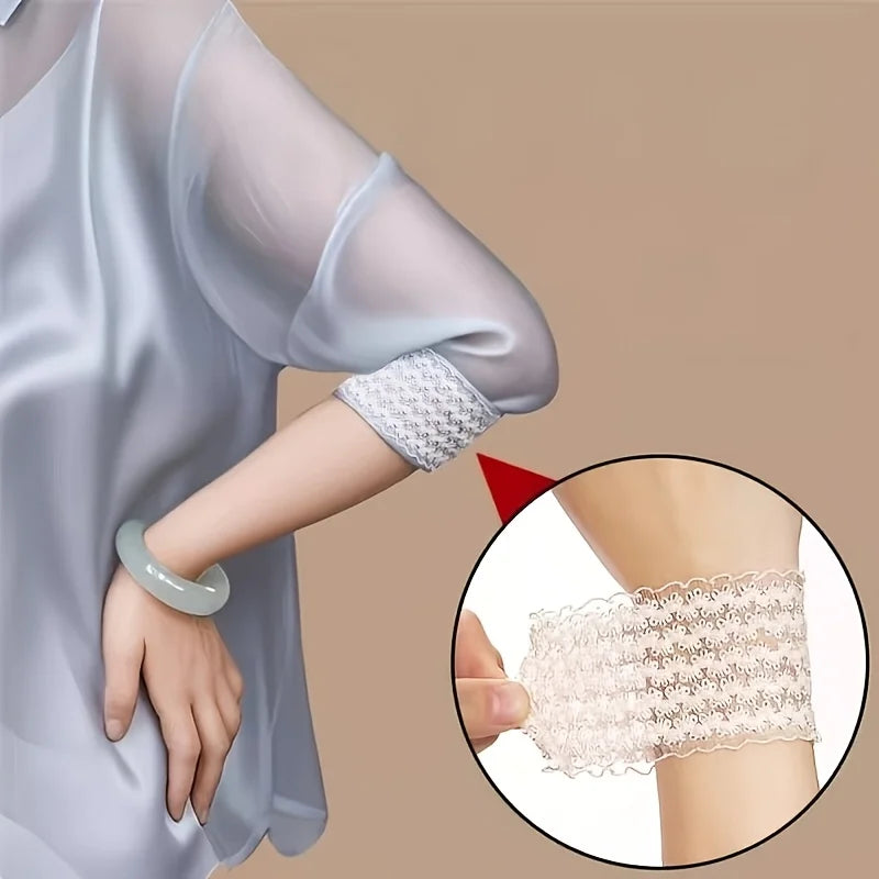 Detachable Sleeve Cuffs Drawstring Anti-Slip Fixator | Polyester Sleeve Cuffs Qme