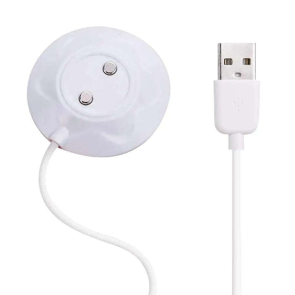 USB Magnetic Charging Adapter Fast Charge Dock for Rose Toy Magnetic USB Charger Qme white