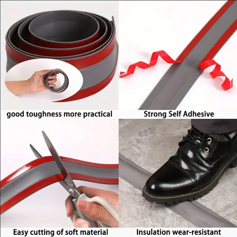 PVC Self-Adhesive Cable Cover Wire Protection Strip – 6 Colors Cable Management Strip Qme
