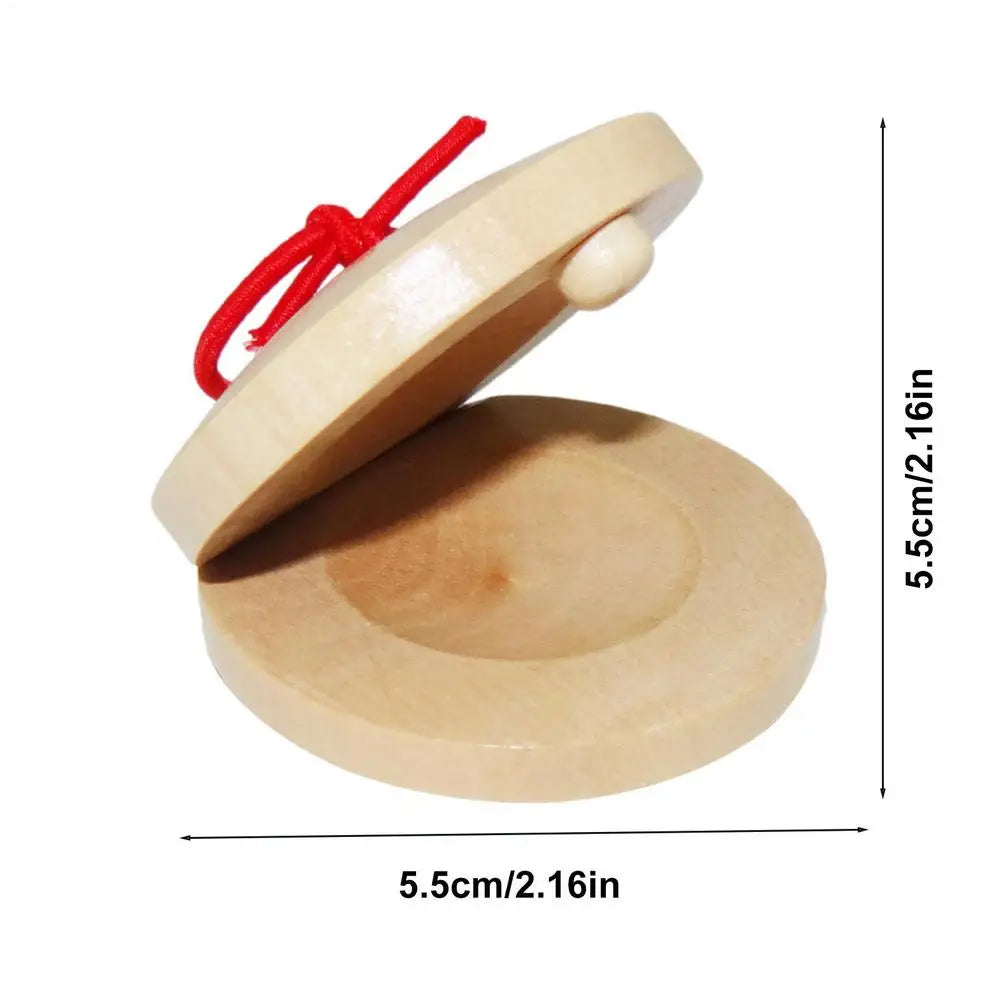 Wooden Castanets for Kids – Fun Musical Instrument Toy Kids Musical Toy Qme A
