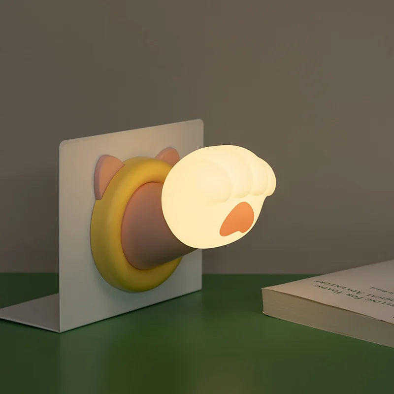 Cute Cat Paw Night Light – Soft Glowing Bedroom LED Lamp LED Night Light Qme