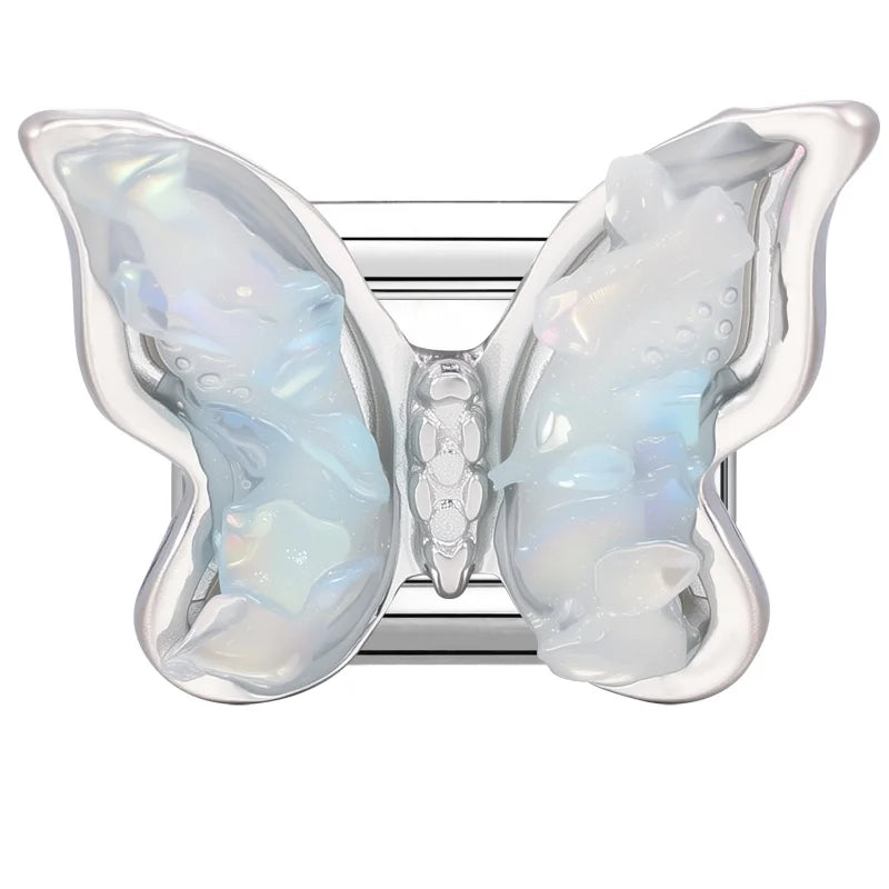 Zircon Italian Charm Links – Bow Knot Floral Heart Butterfly