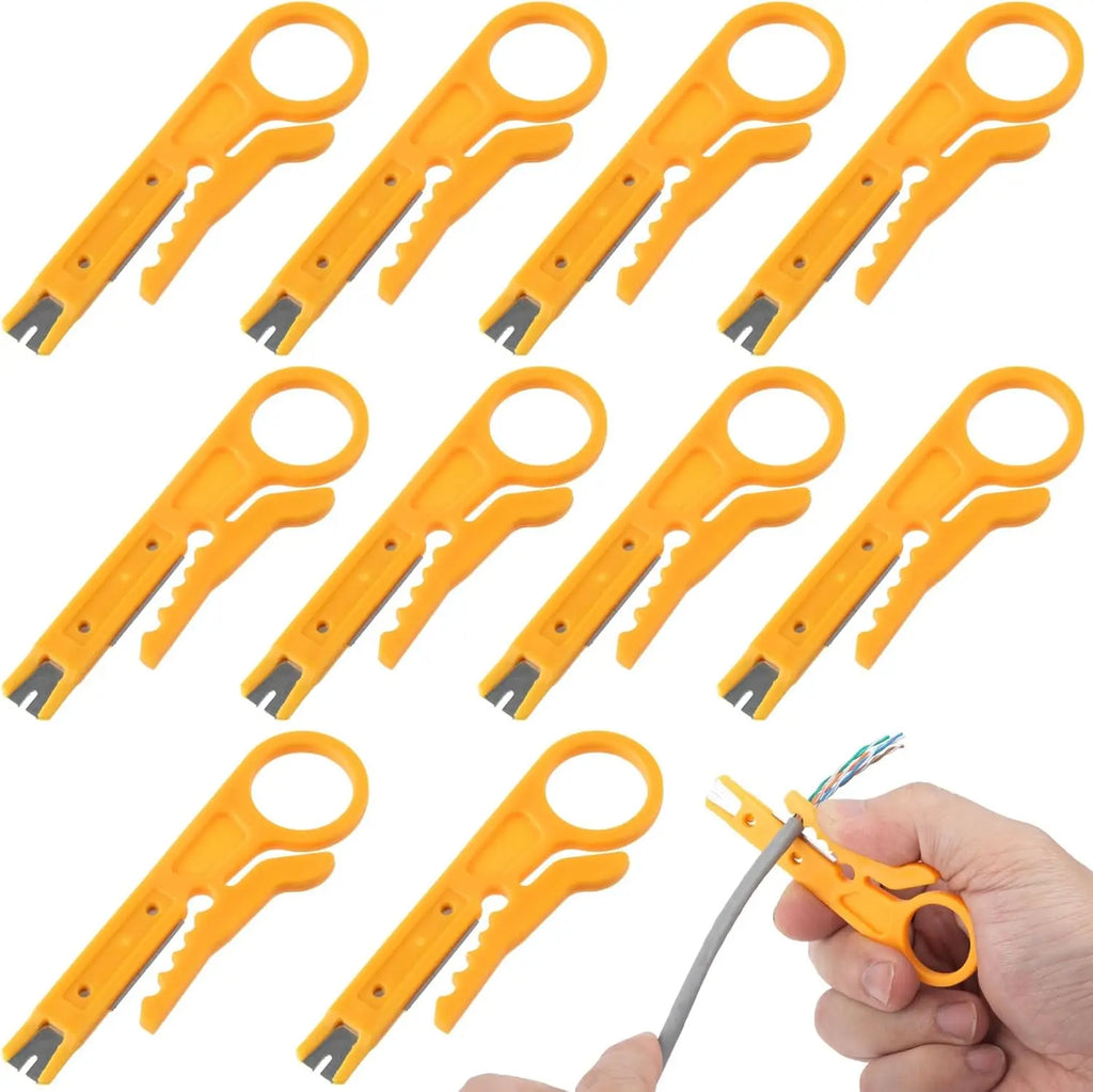 Wire Stripper Finger Loop Cable Cutter & Punch Down Tool Wire Stripper Tool Qme 10pcs