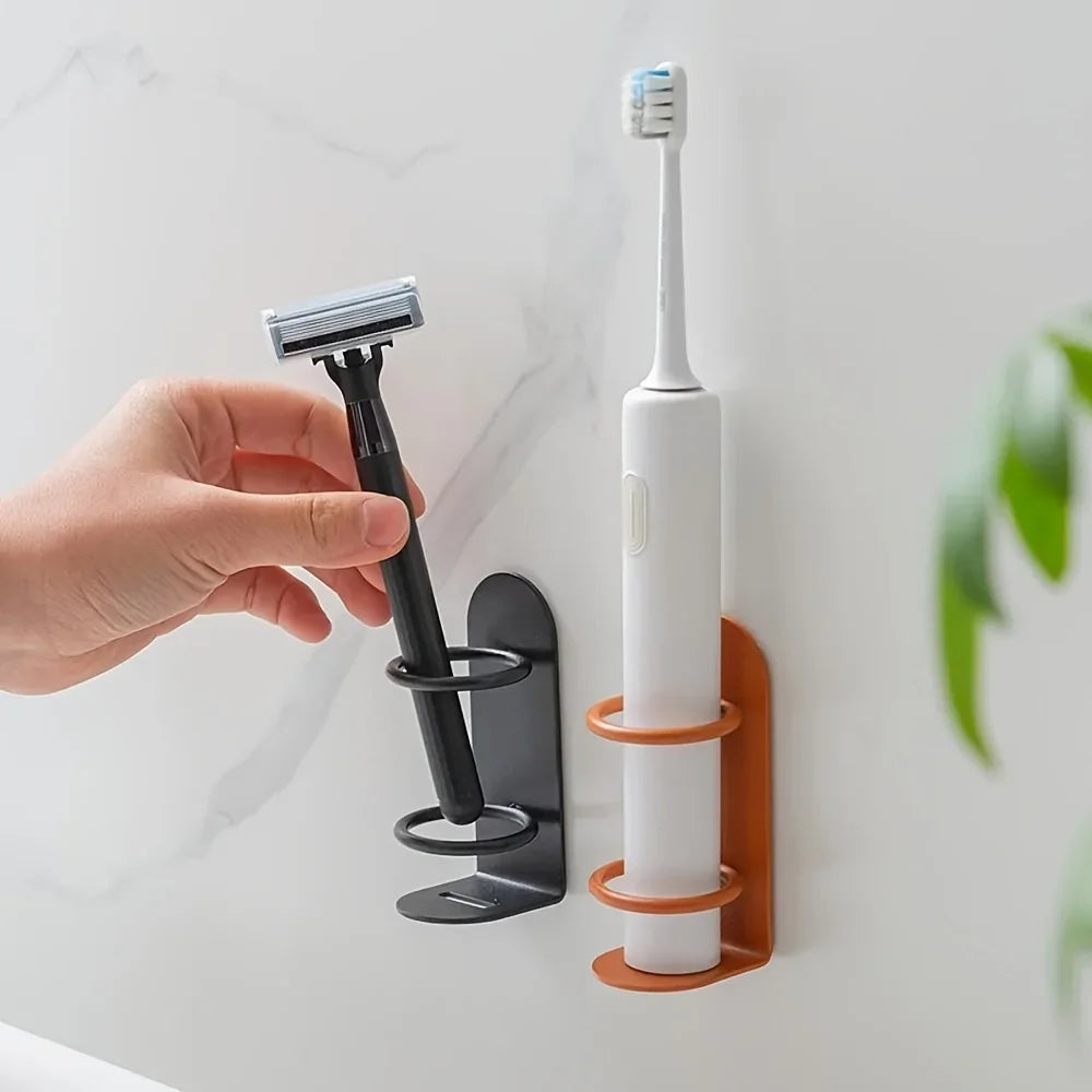 Wall Mounted Toothbrush Holder No Drill – Qme, 3 Colors Toothbrush Holder Qme
