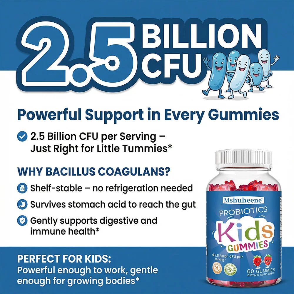 DETOXXTRA Probiotic Gummies 2.5B CFU – Family Berry Supplement Probiotic Gummies Qst