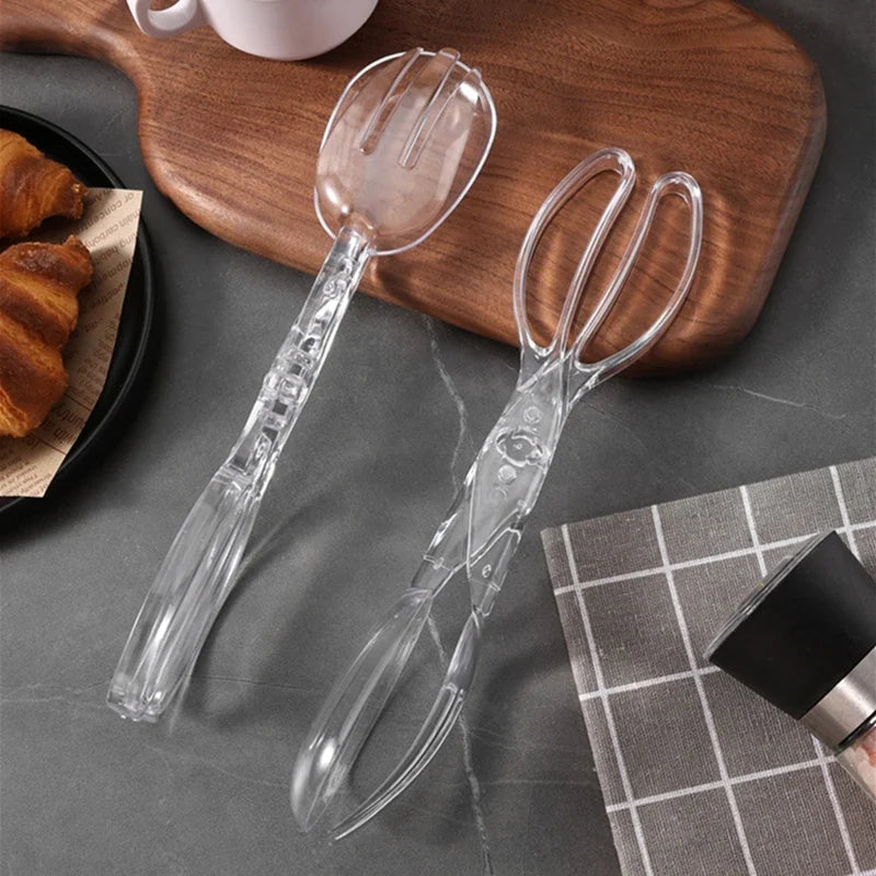 Non-Slip Buffet Food Tongs for BBQ, Salad & Kitchen Serving Kitchen Serving Tongs Qme