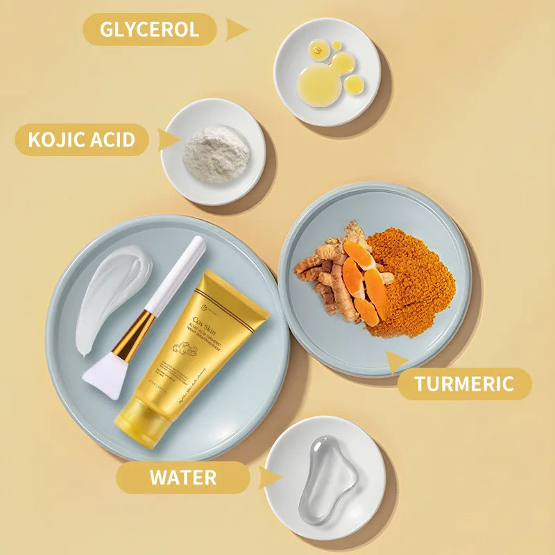 Kojic Acid & Turmeric Overnight Peel Off Mask | Collagen Overnight Face Mask Qme