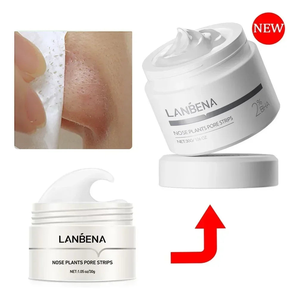 LANBENA Blackhead Nose Strips & Pore Minimizing Serum Set Pore Cleansing Set Qme
