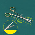 TC Metzenbaum Curved Scissors – Titanium Steel Blunt Tip 12.5cm Precision Cutting Scissors Qme indigo