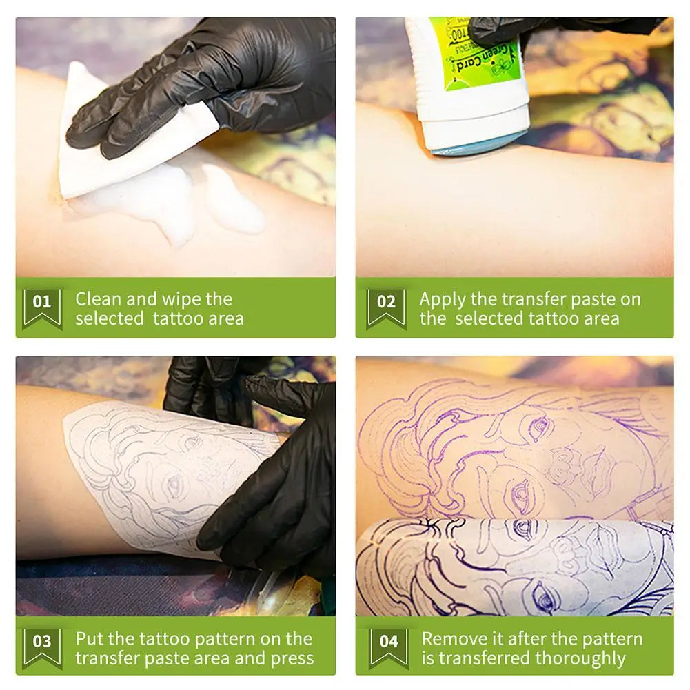 Tattoo Transfer Gel Stencil Stick Cream – Skin-Safe & Pro Tattoo Stencil Gel Qme
