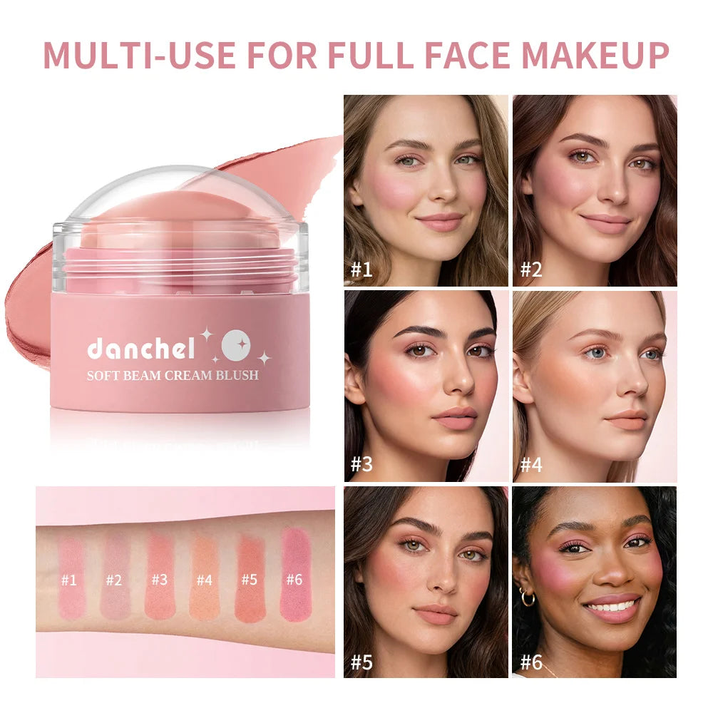 Moisturizing Cream Blush – Matte Soft Focus Natural Cheek Color Cream Blush Qst