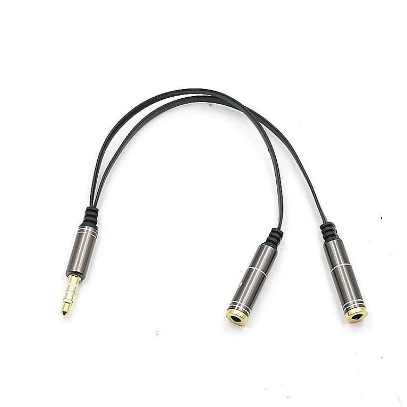 3.5mm Audio Splitter Cable – Headphone & Mic Adapter Audio Splitter Cable Qme