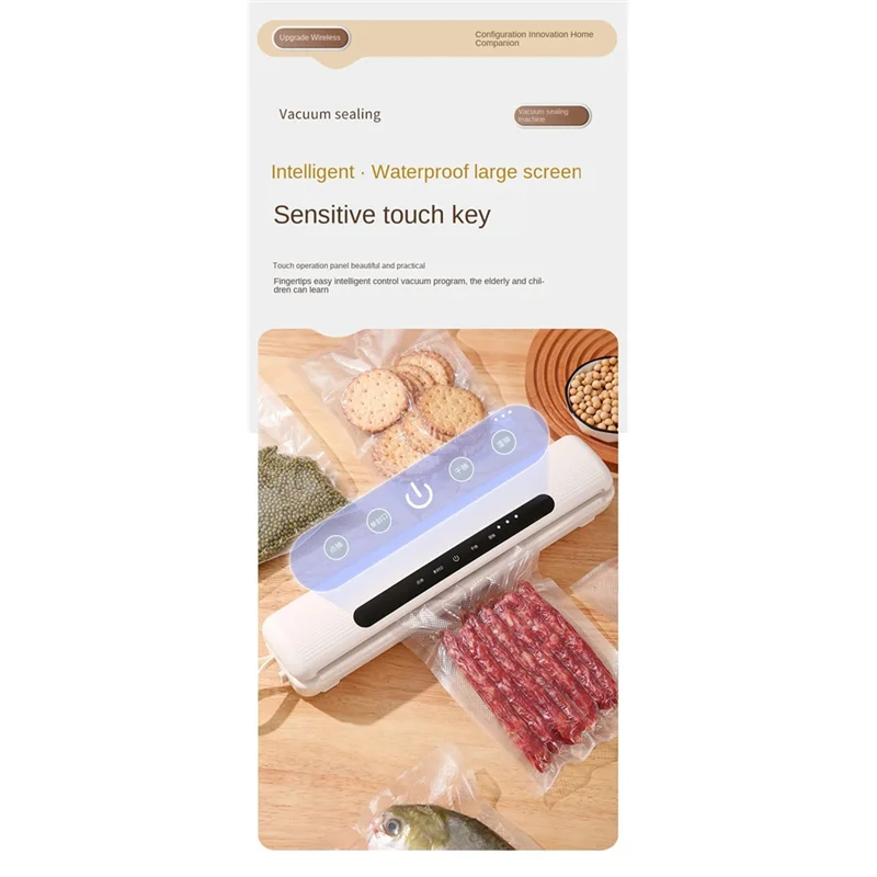 MiLESEEY B15C Rechargeable Wireless Vacuum Food Sealer Machine Vacuum Sealer Qst
