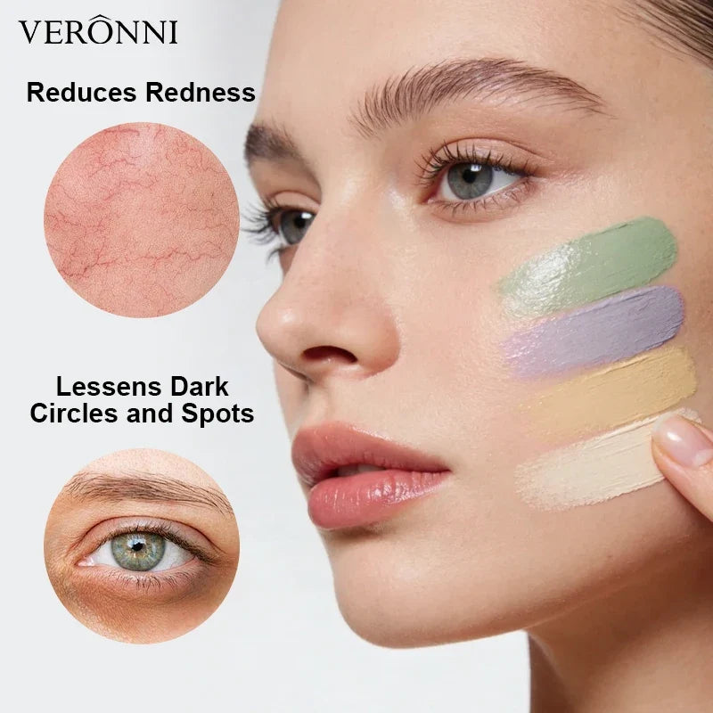 VERONNI Full Coverage Liquid Under Eye Concealer – 6 Shades Liquid Concealer Qme