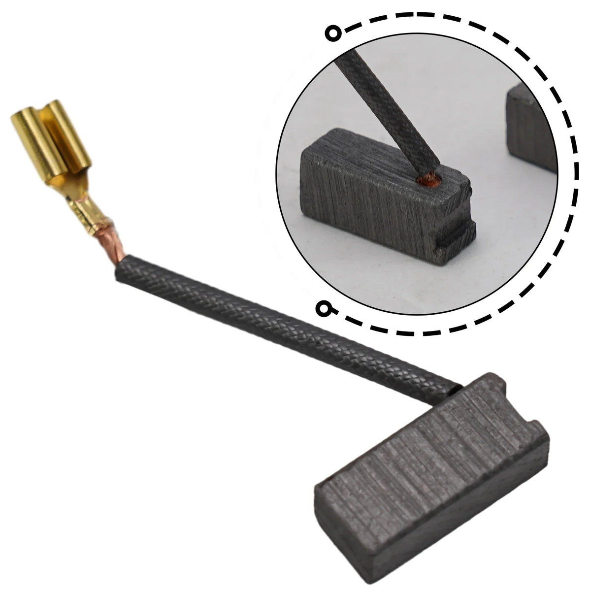 Carbon Brushes 7x8x18mm for 36V Cordless Hammer Drill (2pcs) Power Tool Parts Qme