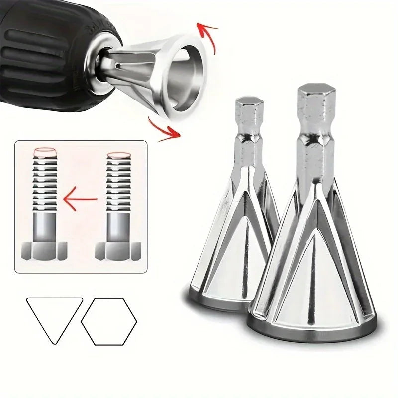 Metal Deburring Chamfering Tool – Fits Various Chuck Drills Deburring Chamfering Tool Qme