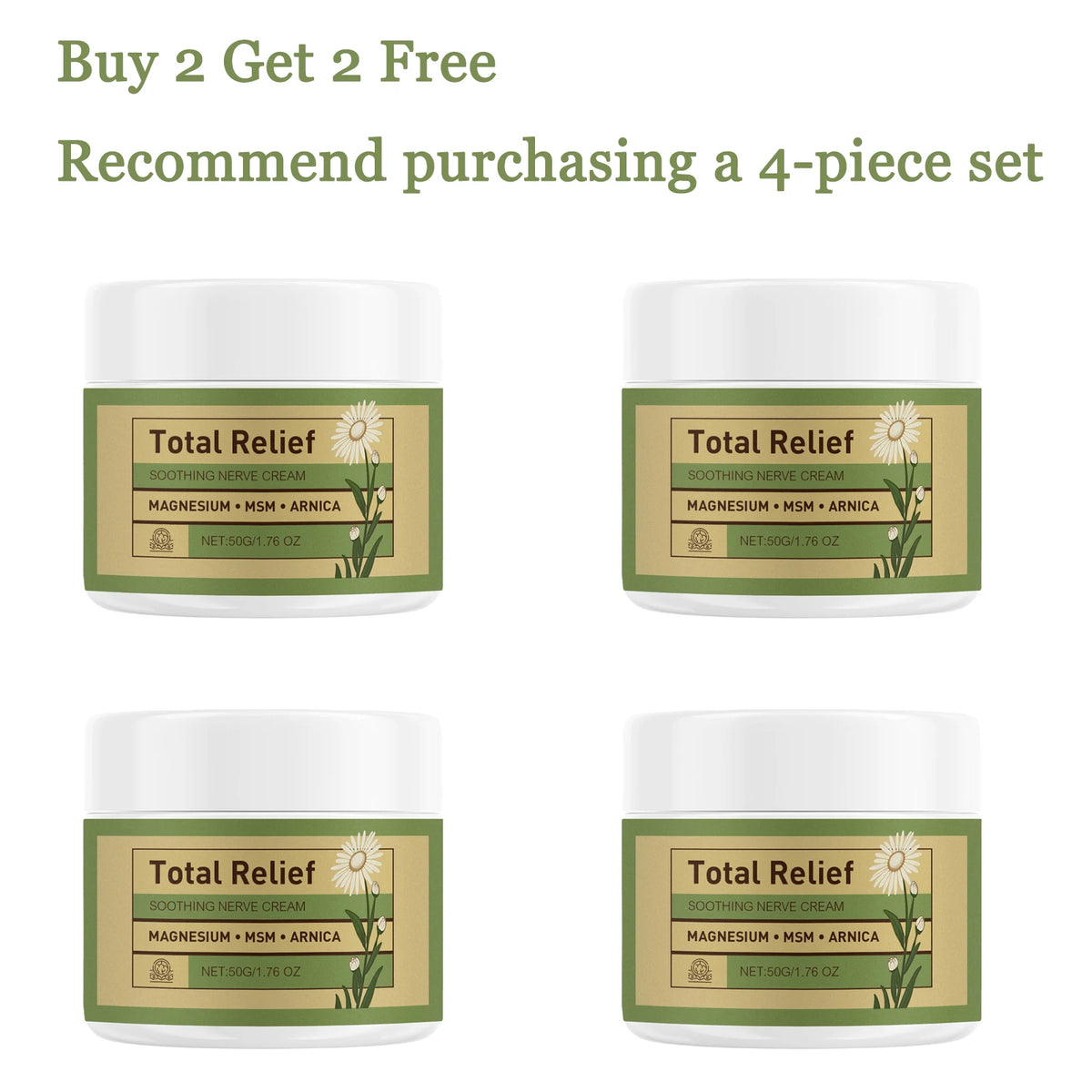 Herbal Body Cream 50G – Deep Moisturizing Lotion Sensitive Skin Body Moisturizing Cream Qst 4 pcs