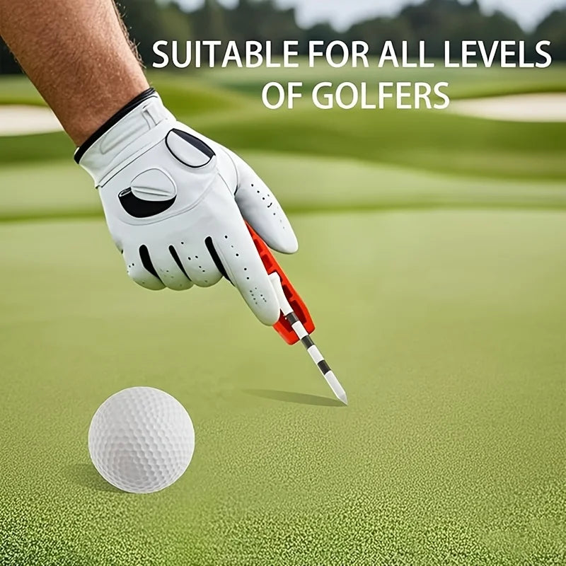 Golf Ball Tee Height Regulator Stand – 20–70mm Adjustable Golf Tee Stand Qme