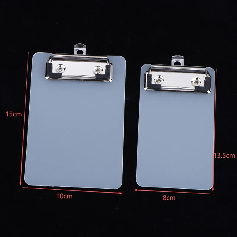 Transparent Clipboard with Hanging Hook | Portable Office & School Clipboard with Hook Qme