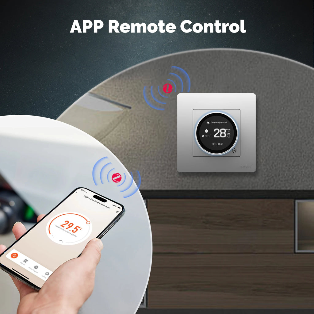 Tuya ZigBee Smart Thermostat – Alexa & Google Compatible Smart Thermostat Qst