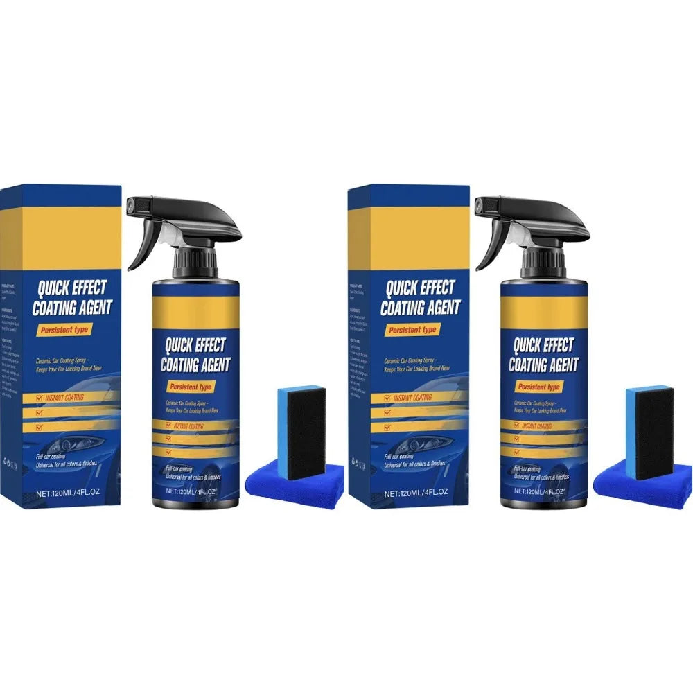 Car Polish Coating Spray – Quick Scratch Repair & Paint Restorer Car Polish Spray Qme 2pcs