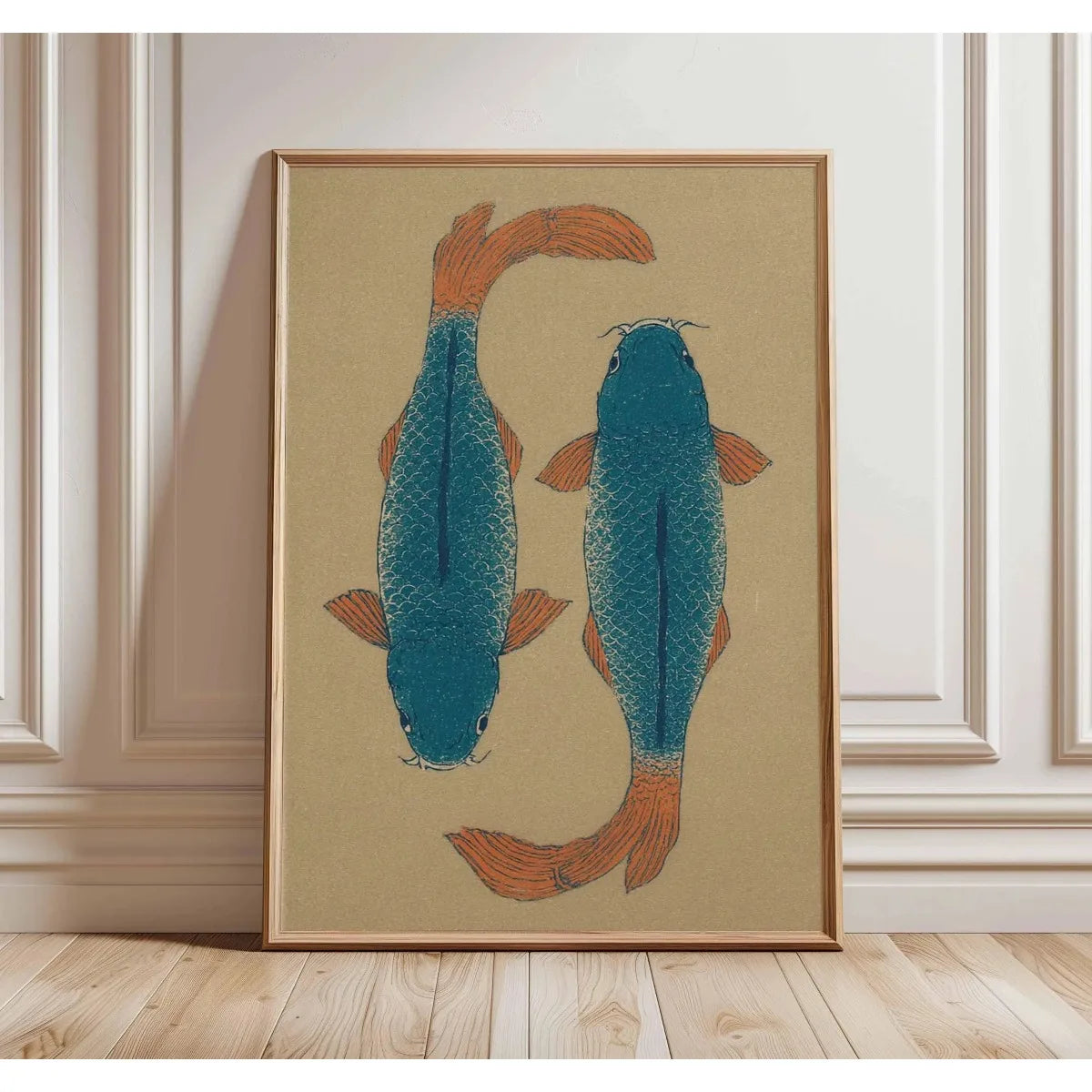 Japanese Retro Bonsai Canvas Print | Ukiyo-e Botanical Wall Art