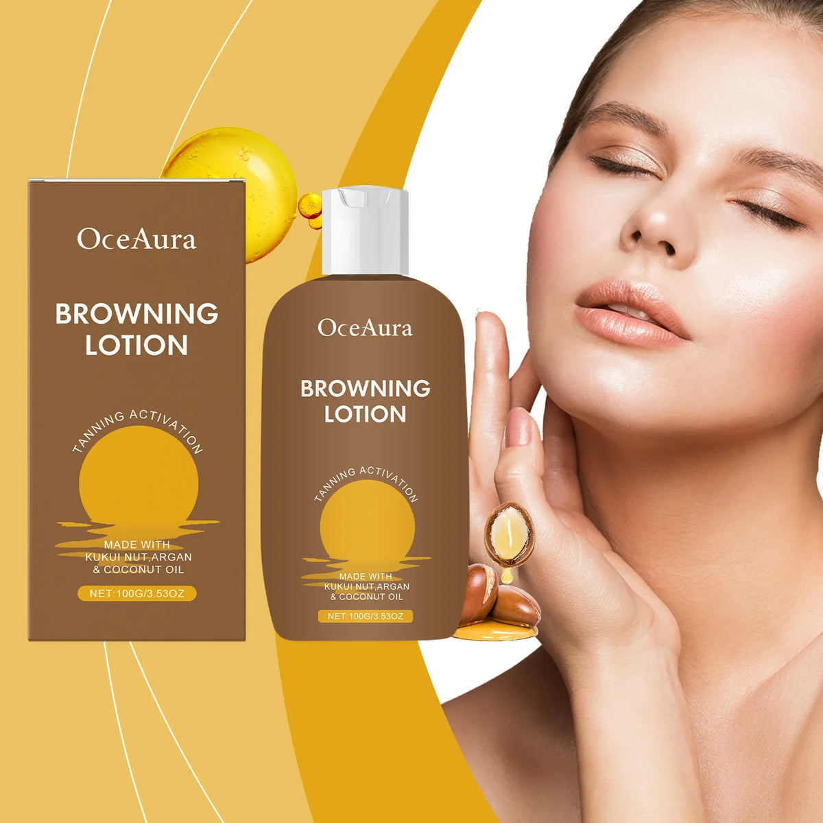 Sunless Self Tanning Cream Body Bronzer – Natural Bronze Glow Self Tanning Cream Qme