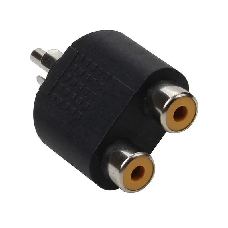 RCA 1-to-2 Audio Cable Adapter Splitter | Zinc Alloy RCA Audio Adapter Qme