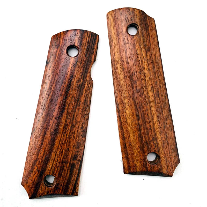 Zambian Red Sandalwood 1911 Grip Panels – DIY Raw Wood Scales Wood Grip Scales Qst