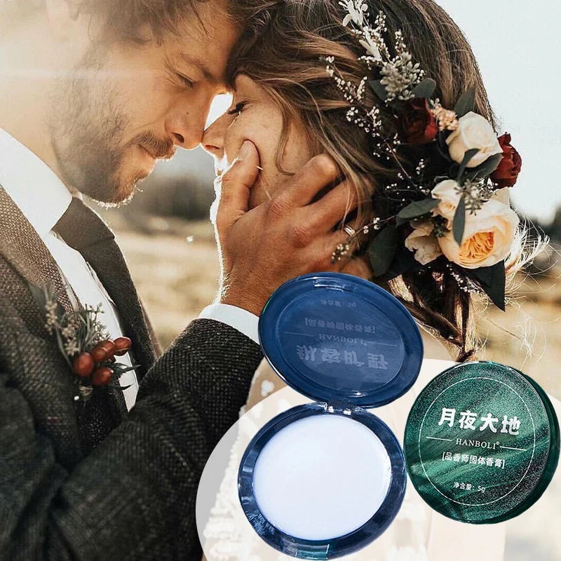 Men's Portable Solid Cologne – Long-Lasting Vanilla Scent Solid Cologne Qme