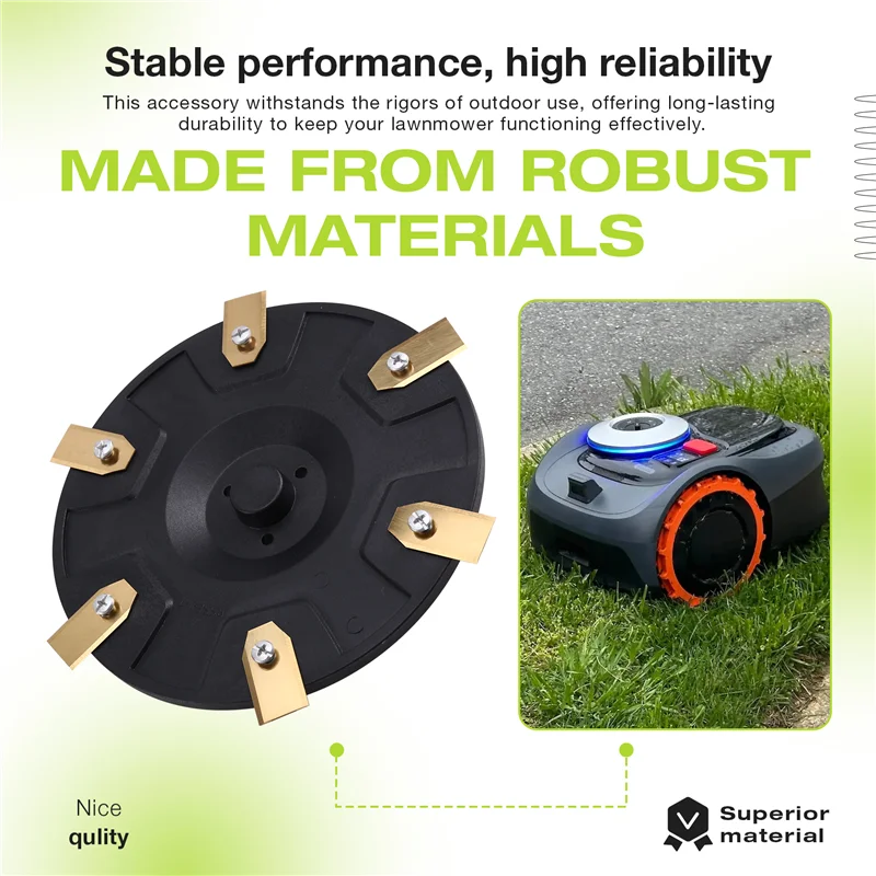Lawn Mower Cutter Disc Tuning Blade for Segway Mowers Mower Replacement Blade Qme