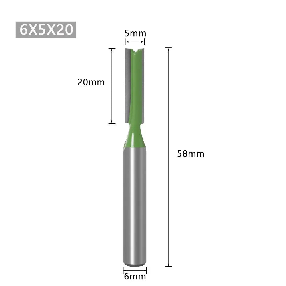 Double Flute Router Bits 3–10mm Blade | Woodworking Milling Router Bits Qme