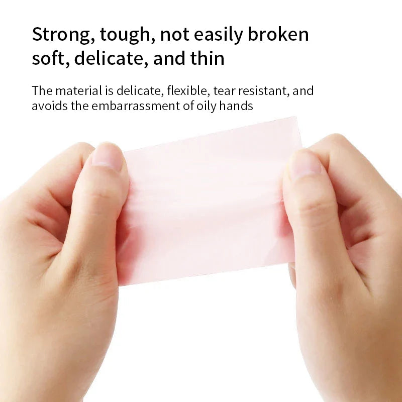 100-Count Portable Face Oil Blotting Papers | Matte Finish Oil Blotting Papers Qme