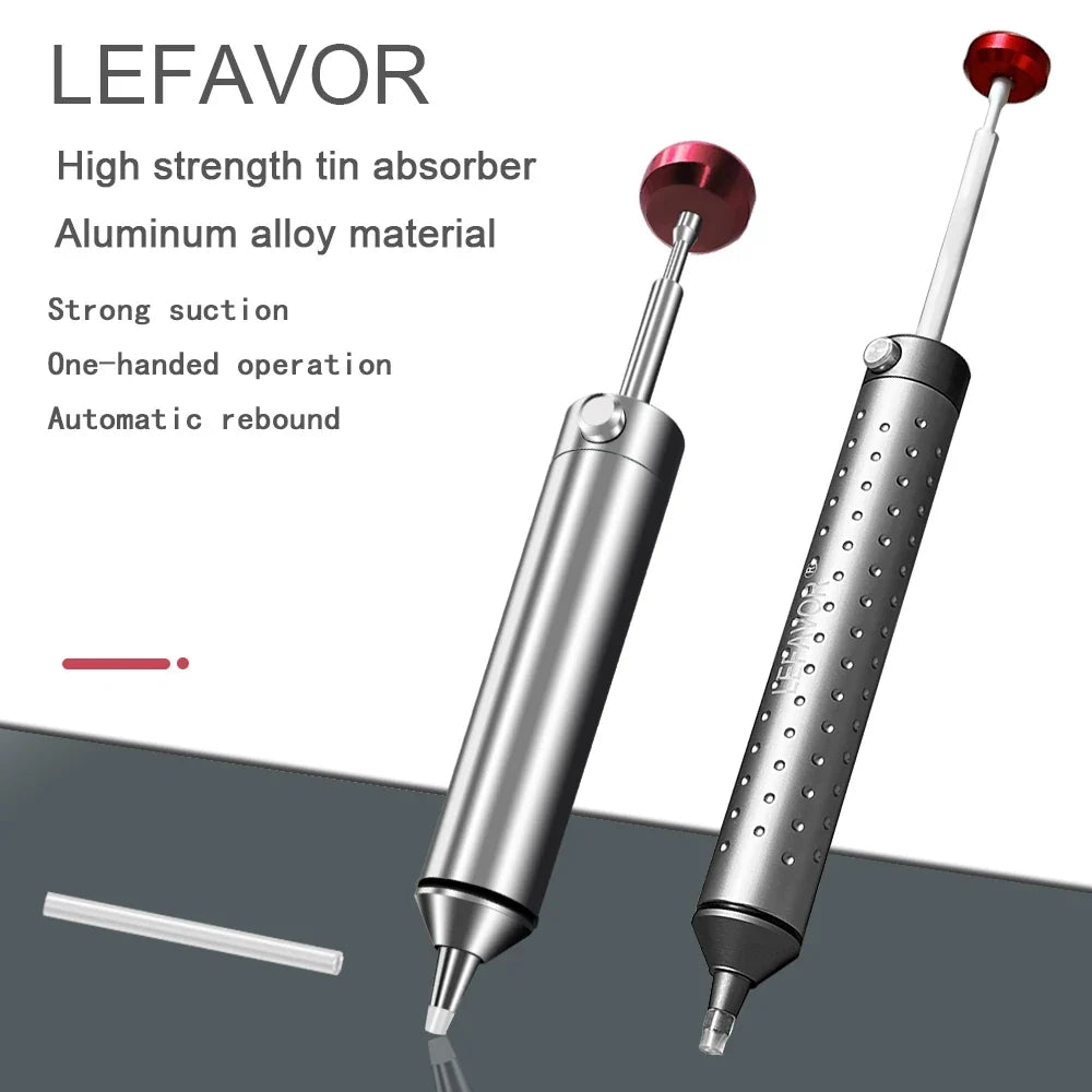 LEFAVOR Aluminum Desoldering Pump Suction Gun | Solder Remover Desoldering Pump Qme