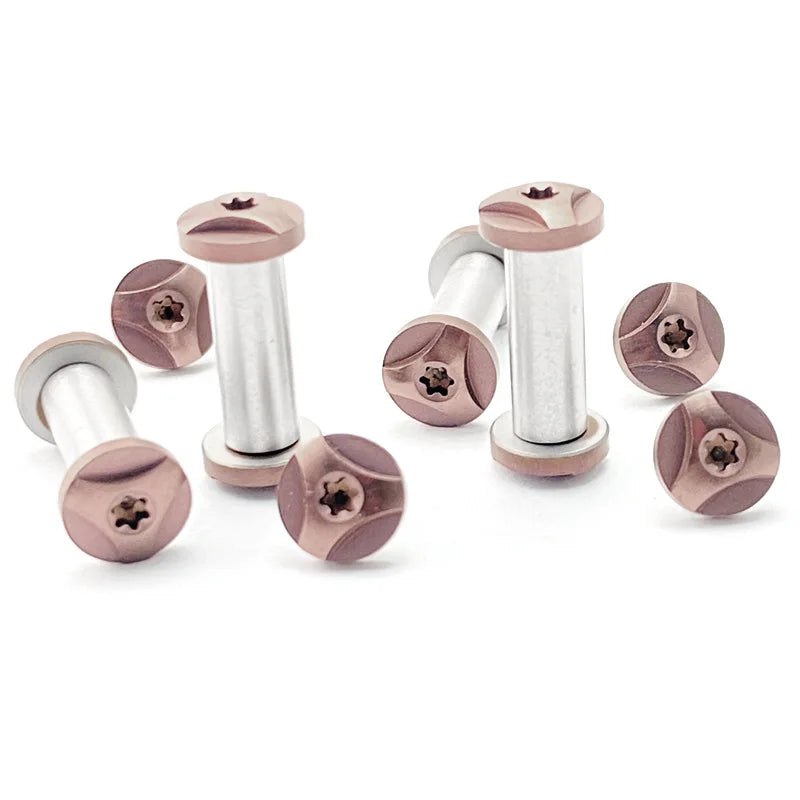 Stainless Steel Knife Handle Lock Rivets M4 T8 Torx Screws 10pcs Knife Handle Rivets Qst 6MM-2-10PCS