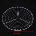 20cm Round Center Finder Compass – Clear Plastic Circle Gauge Woodworking Compass Gauge Qst A