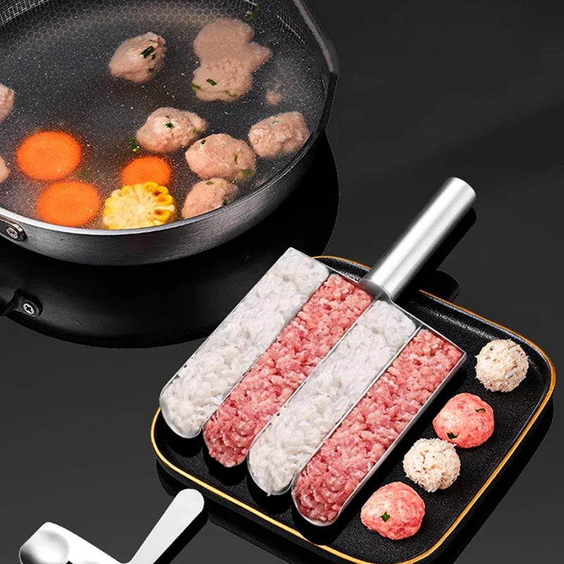 Non-Stick Meatball Maker Spoon – Stainless Steel Easy Release Meatball Maker Spoon Qme
