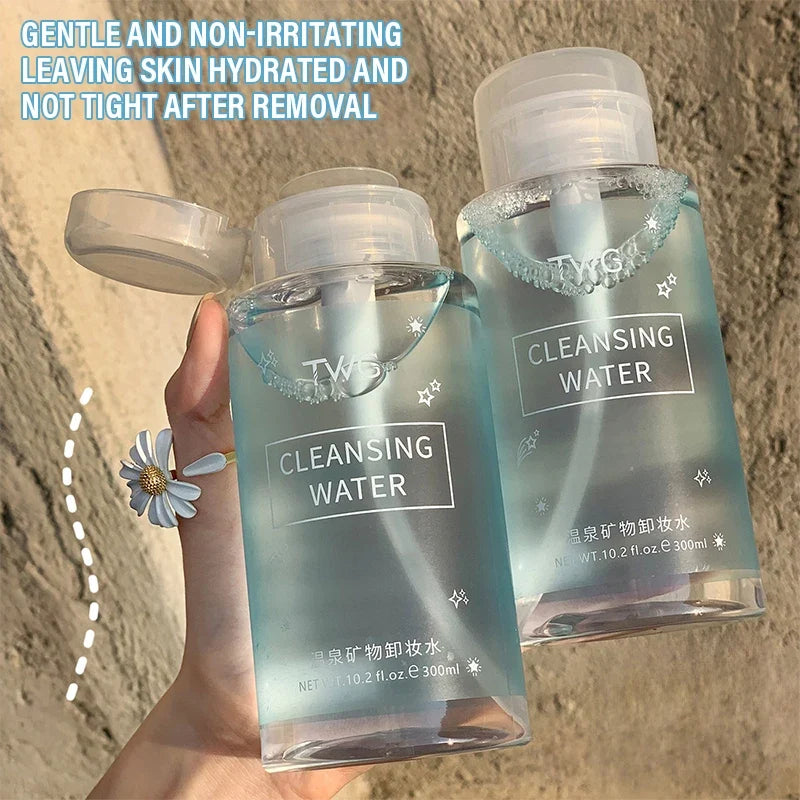 Amino Acid Cleansing Water – Gentle Pump Makeup Remover | Qme Makeup Remover Cleanser Qme