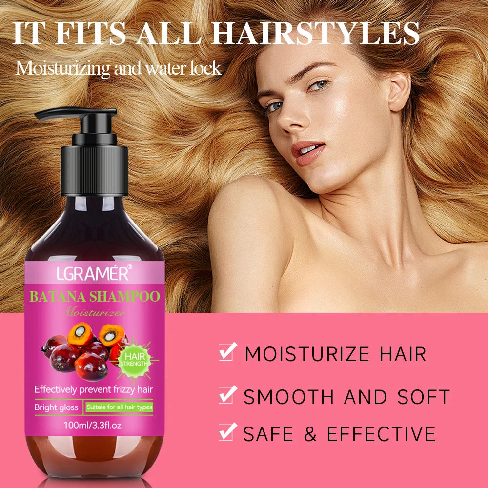LGRAMER Batana Shampoo – Oil Control & Nourishing for All Hair Nourishing Shampoo Qst