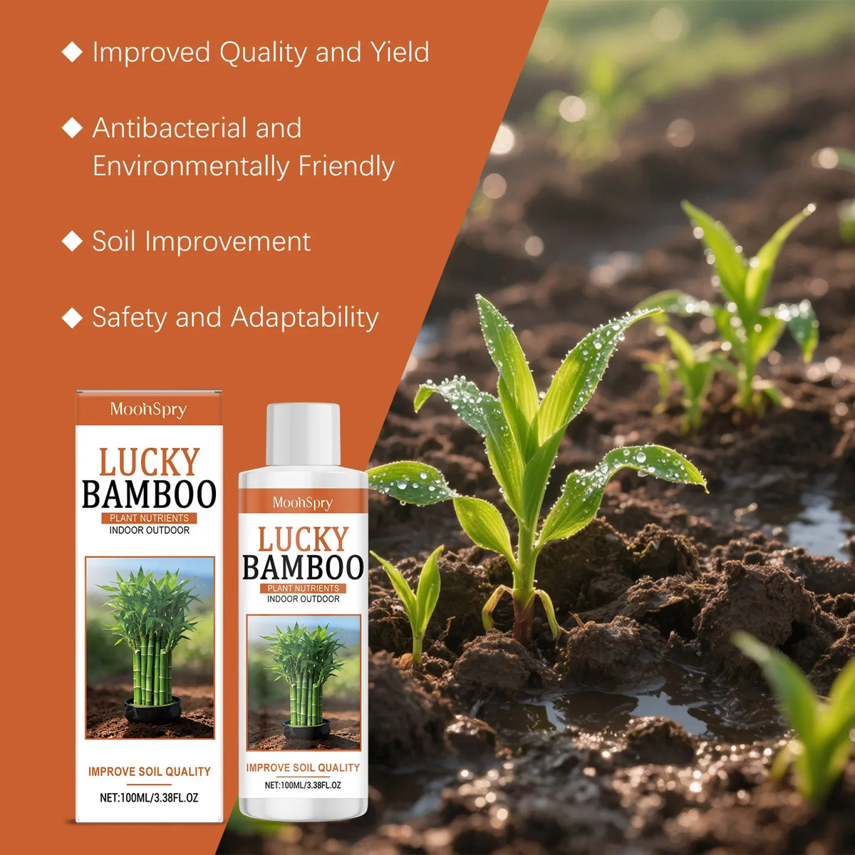 Plant Nutrient Solution – Soil Booster for Healthy Growth 100ml Plant Nutrient Solution Qme