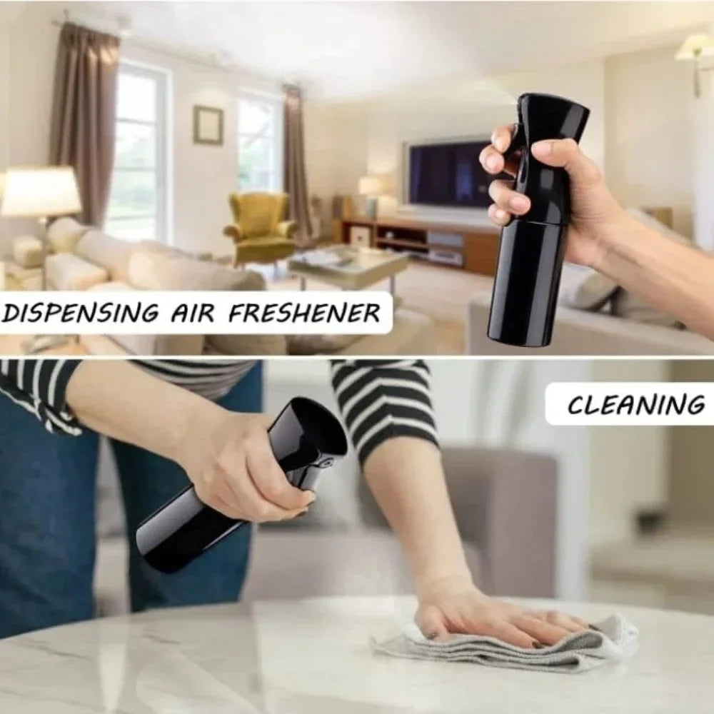 Portable High-Pressure Fine Mist Spray Bottle – Black Mist Spray Bottle Qme