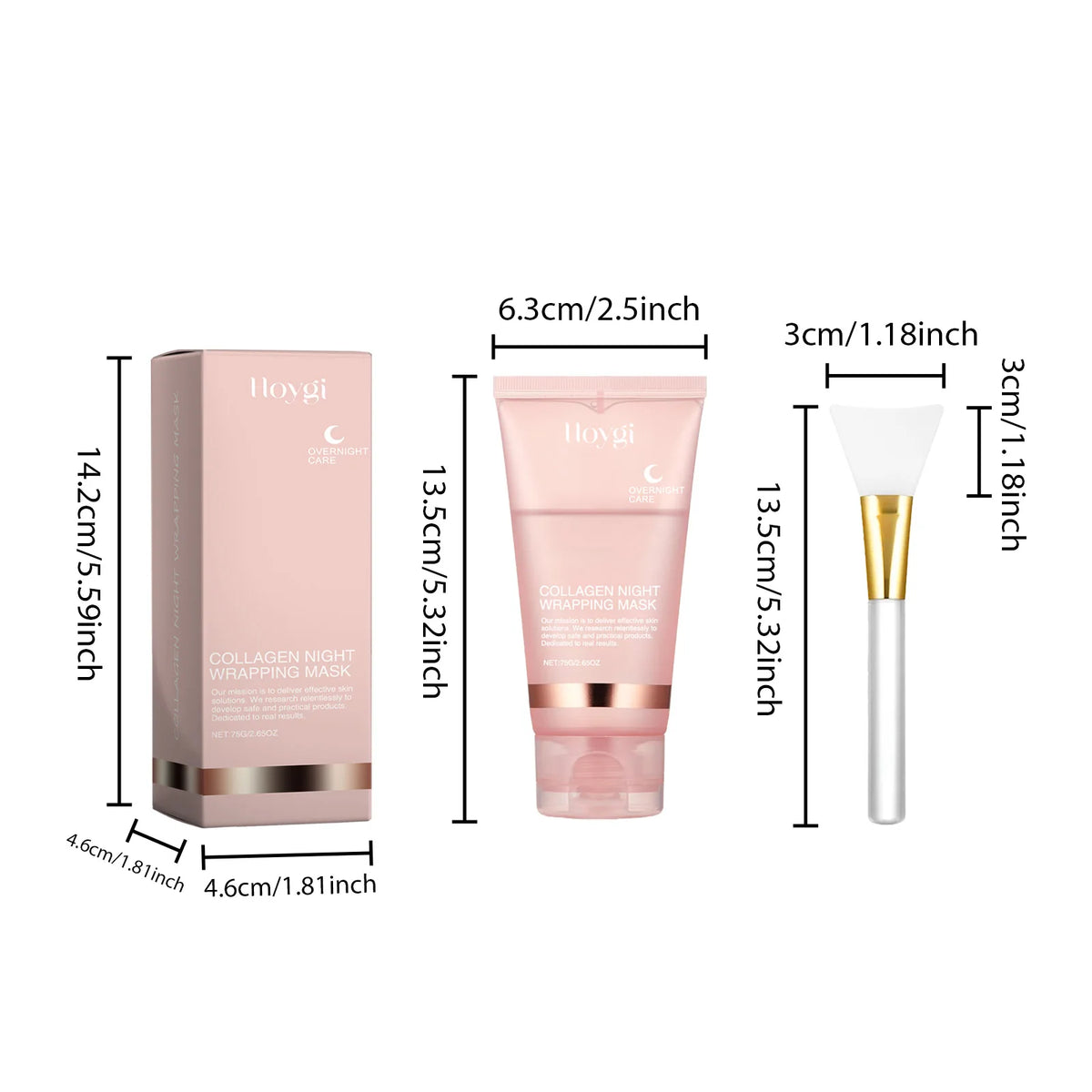 Hoygi 75g Collagen Peel Mask – Hydrating Pore-Cleansing Collagen Peel Mask Qst