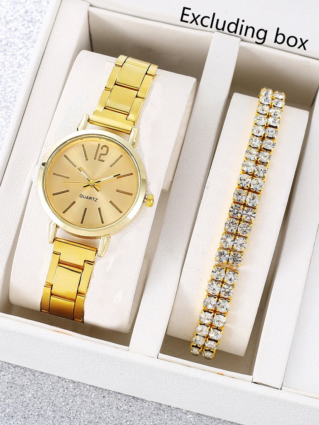 Women's Luxury Quartz Fashion Watch – Simple Trendy Steel Strap Women's Fashion Watch Qme Rose