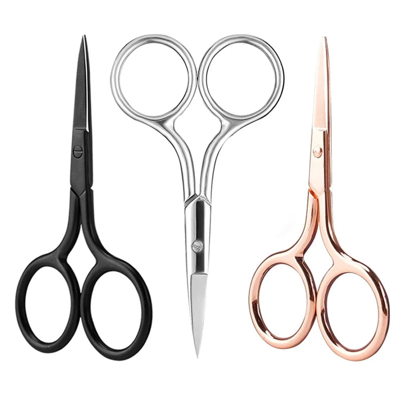 Rose Gold Eyebrow & Eyelash Scissors – Stainless Steel Eyebrow Scissors Qme