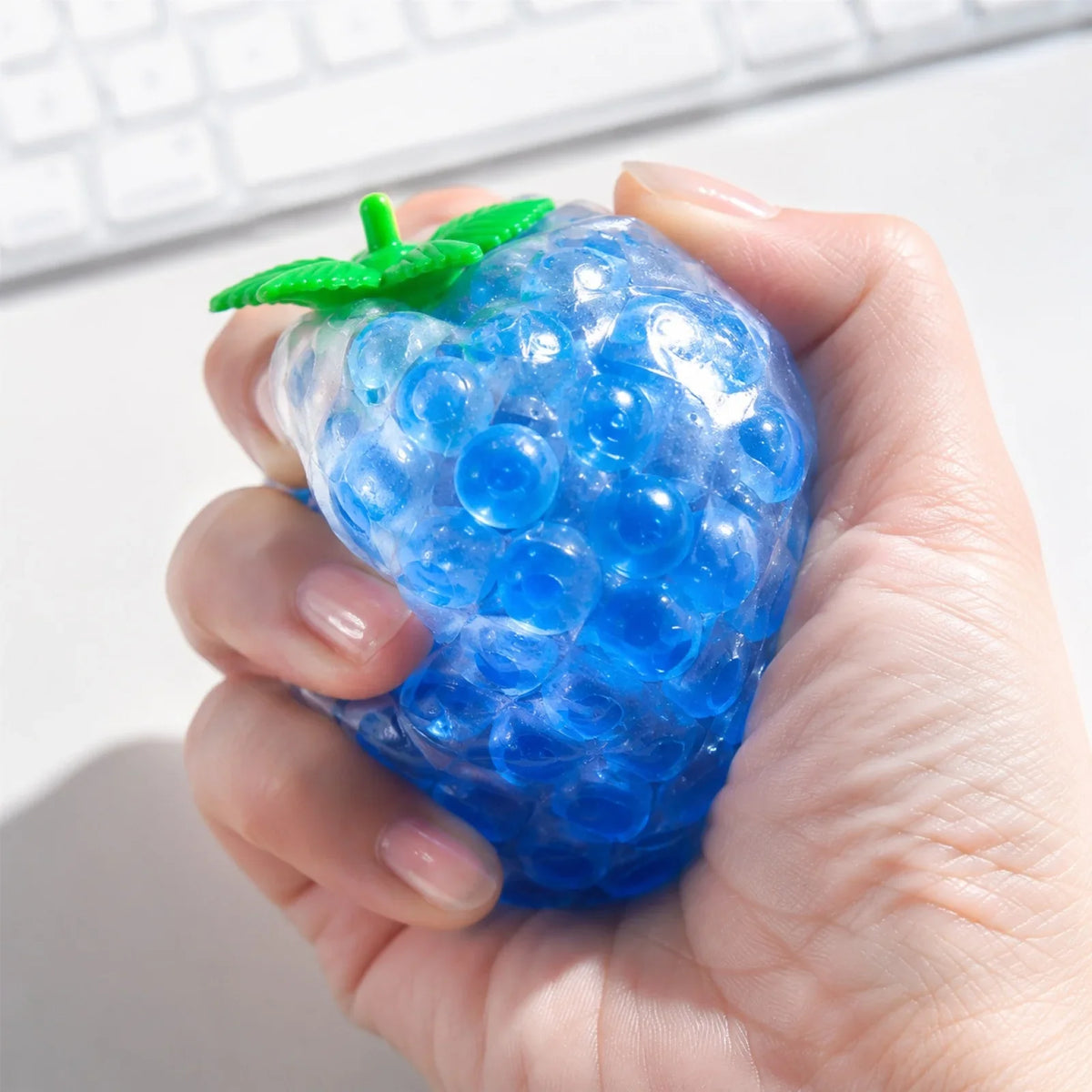 Blue Pineapple Fidget Toy – Fun Novelty Squeeze Toy by Qme Novelty Fidget Toy Qme